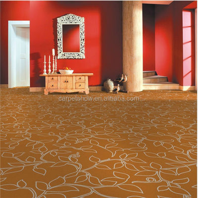 Hôtel salle de bains Nylon tapis imprimé en rouleau avec pile coupée et couloir carré