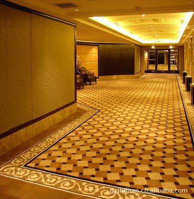 Plancher de salle de banquet en nylon en laine à haute densité Tapis d'hôtel Axminster pour hôtel 5 étoiles