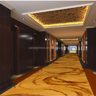 Soutenir les tailles personnalisées Tapis de couloir d'hôtel modernes avec conception de jacquard floral personnalisé