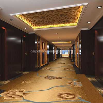 Soutenir les tailles personnalisées Tapis de couloir d'hôtel modernes avec conception de jacquard floral personnalisé