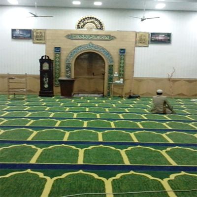 Taille moyenne 100% acrylique à la main moquette de mosquée pour salle de prière 10 mm d'épaisseur