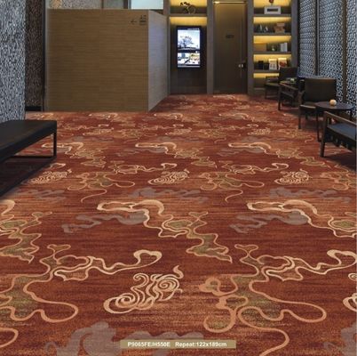 Polyester avec support Axminster Floral Design tapis imprimé commercial avec et broadsloom