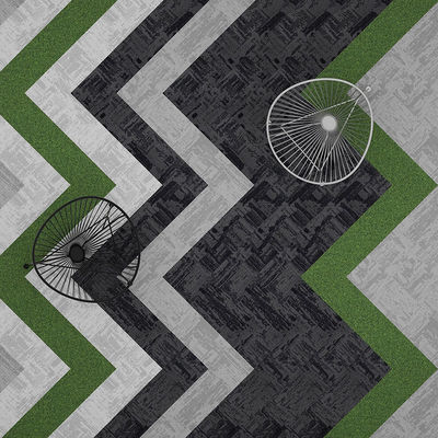 Carreaux de tapis pliables de design moderne pour le bureau, le salon, l'hôtel et la maison