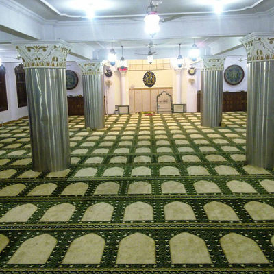 Rouleau de tapis Axminster coussiné de style musulman sur mesure pour l'église