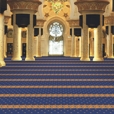 Rouleau de tapis Axminster coussiné de style musulman sur mesure pour l'église