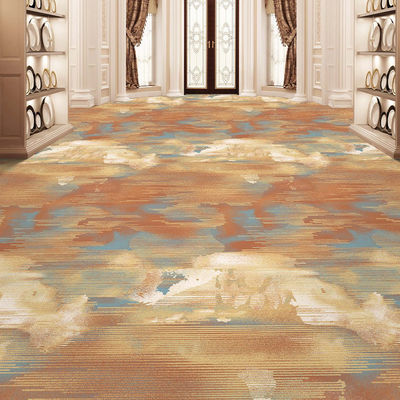 Tapeau en nylon axminster de conception personnalisée pour plancher d'hôtel de luxe en forme de rectangle
