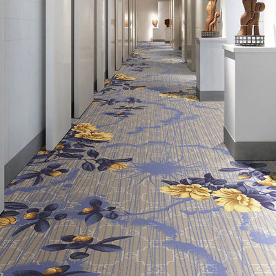 Tapis blanc imprimé en nylon sur mesure pour les hôtels Chambres à coucher Couloirs Voitures et salles de banquet