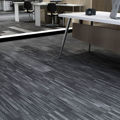 Bureau style moderne 100% Resilya Nylon carré linéarité de sol amovible tapis 50x50
