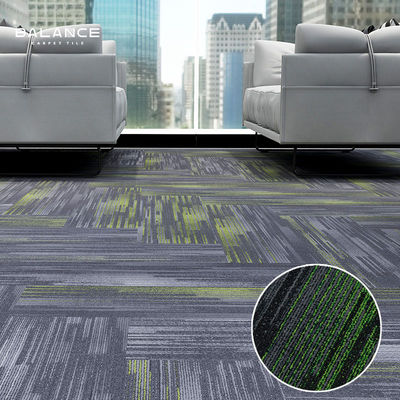 Bureau style moderne 100% Resilya Nylon carré linéarité de sol amovible tapis 50x50