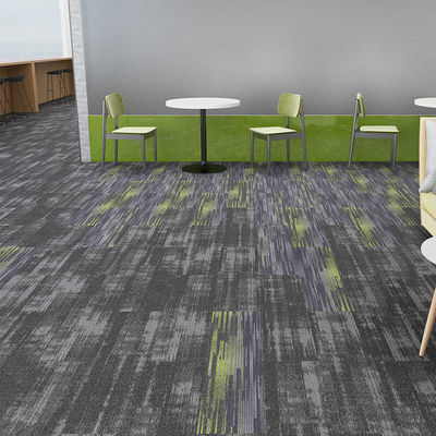 Bureau style moderne 100% Resilya Nylon carré linéarité de sol amovible tapis 50x50