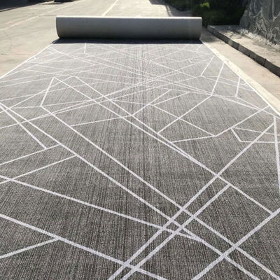 Tapis blanc imprimé en nylon sur mesure pour les hôtels Chambres à coucher Couloirs Voitures et salles de banquet