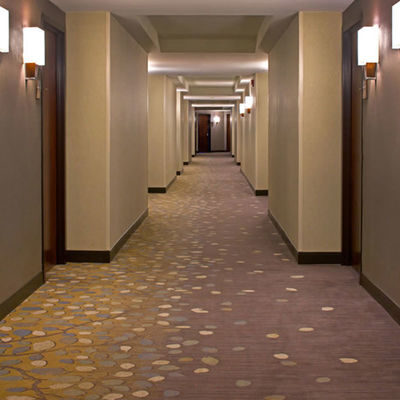Salle de banquet et exposition Beau tapis d'hôtel en nylon bohème avec support en coton