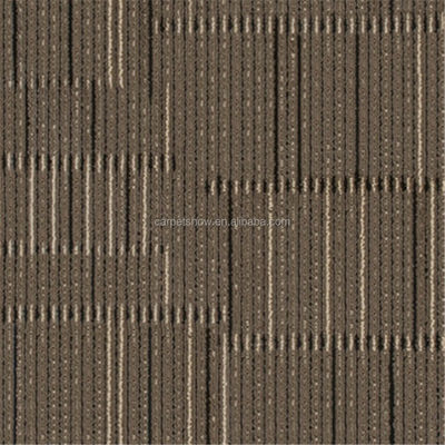 100% PP Stripe Design Office Carpet Tile BALANCE pour le secteur commercial de la Malaisie