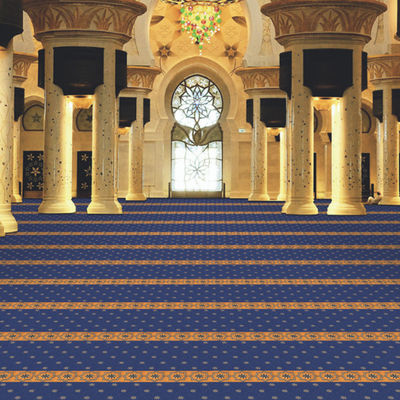 Modèles personnalisés Mosquée Prière Tapis coupé Piles Construction 4*25 M Rouleau Mosquée musulmane