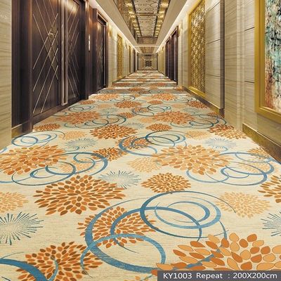 Tapis rayé imprimé en nylon en jute ou en PP en 36 couleurs pour l'allée de l'hôtel