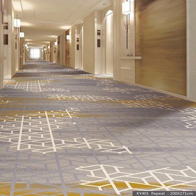 Tapis rayé imprimé en nylon en jute ou en PP en 36 couleurs pour l'allée de l'hôtel