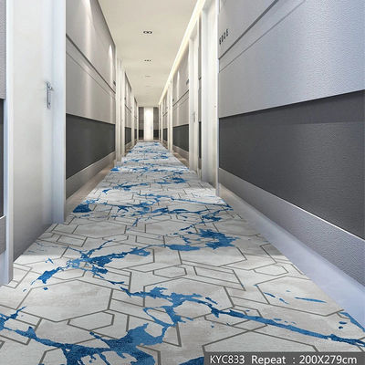 Tapis rayé imprimé en nylon en jute ou en PP en 36 couleurs pour l'allée de l'hôtel