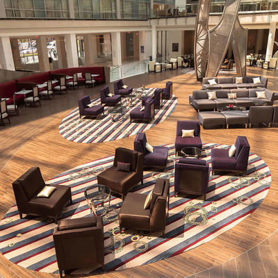 Des tapis de l' hôtel avec 80% de laine et 20% de nylon.