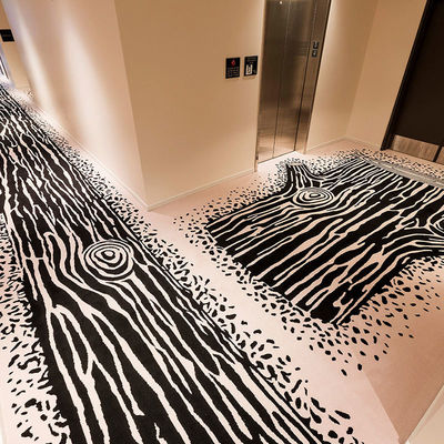 Tapis en polyamide de style hôtelier, rouleaux à tufts mous pour l'intérieur et l'extérieur