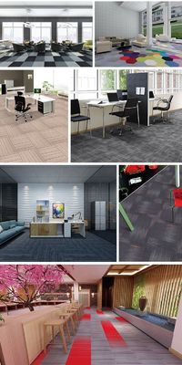 520g/sqm Poids de pile Carpet de salle commerciale avec PVC et PP Surface