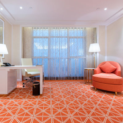 Tapis rouge Axminster en laine/nylon/PP pour les chambres d'hôtel
