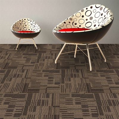 Tapis d'hôtel 500x500 avec support en PVC vert et construction de piles en boucle