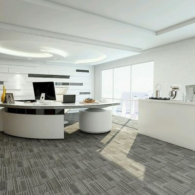 Tapis d'hôtel 500x500 avec support en PVC vert et construction de piles en boucle