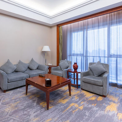 80% de laine et 20% de nylon tapis imprimé pare-feu moderne pour chambre d'hôtel