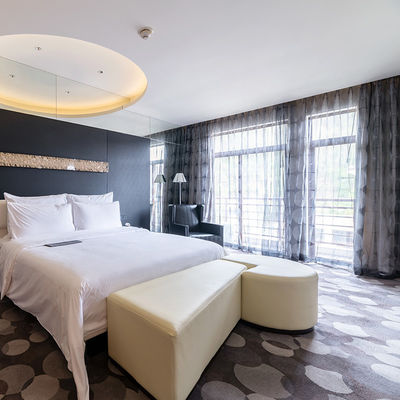 80% de laine et 20% de nylon tapis imprimé pare-feu moderne pour chambre d'hôtel