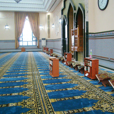 Tapeau en nylon en laine d'Axminster douce pour la salle de réunion de prière de la mosquée