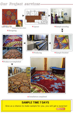 Tapis d'impression en nylon paroi à paroi à pile moyenne pour les lieux commerciaux et les habitations