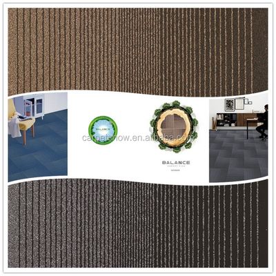 6 couleurs machine tuffé boucle pile nylon carpet insonorisé carreaux avec motif abstrait