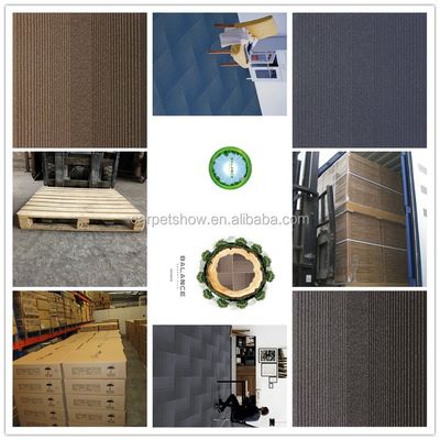6 couleurs machine tuffé boucle pile nylon carpet insonorisé carreaux avec motif abstrait