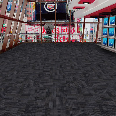 Taille de tufting de 1/12&quot; Carreaux de tapis bleus avec support en PVC et épaisseur totale de 6,0 mm