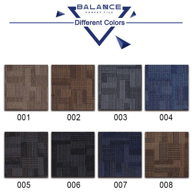 Taille de tufting de 1/12&quot; Carreaux de tapis bleus avec support en PVC et épaisseur totale de 6,0 mm