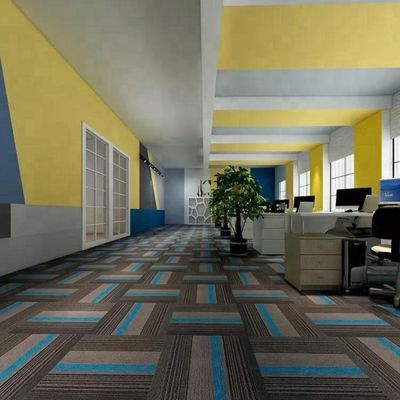 Carreaux de tapis en nylon 50x50 pour bureaux Hauteur de la pile 4,0 / -0,5 mm Efficacité de la salle commerciale