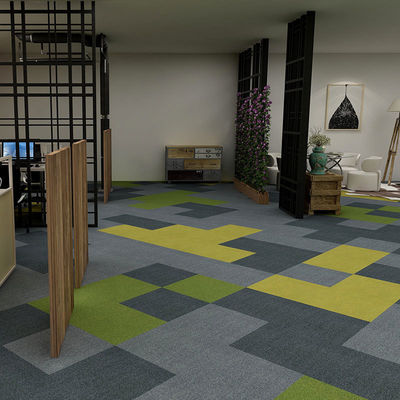 Carreaux de tapis de bureau de nylon ignifuges pour le sol
