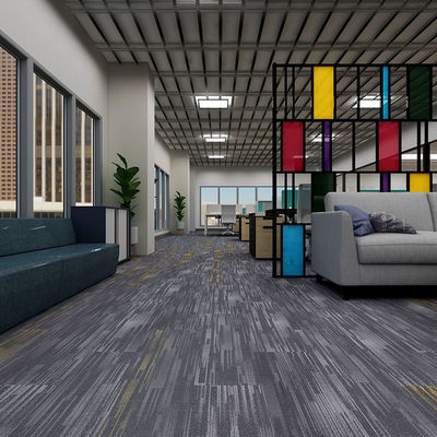 Carreaux de tapis de bureau modernes avec un motif carré et du nylon