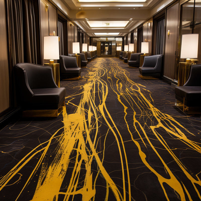 80% laine et 20% nylon salle de bal de luxe banquet tapis d'hôtel pour rénovation