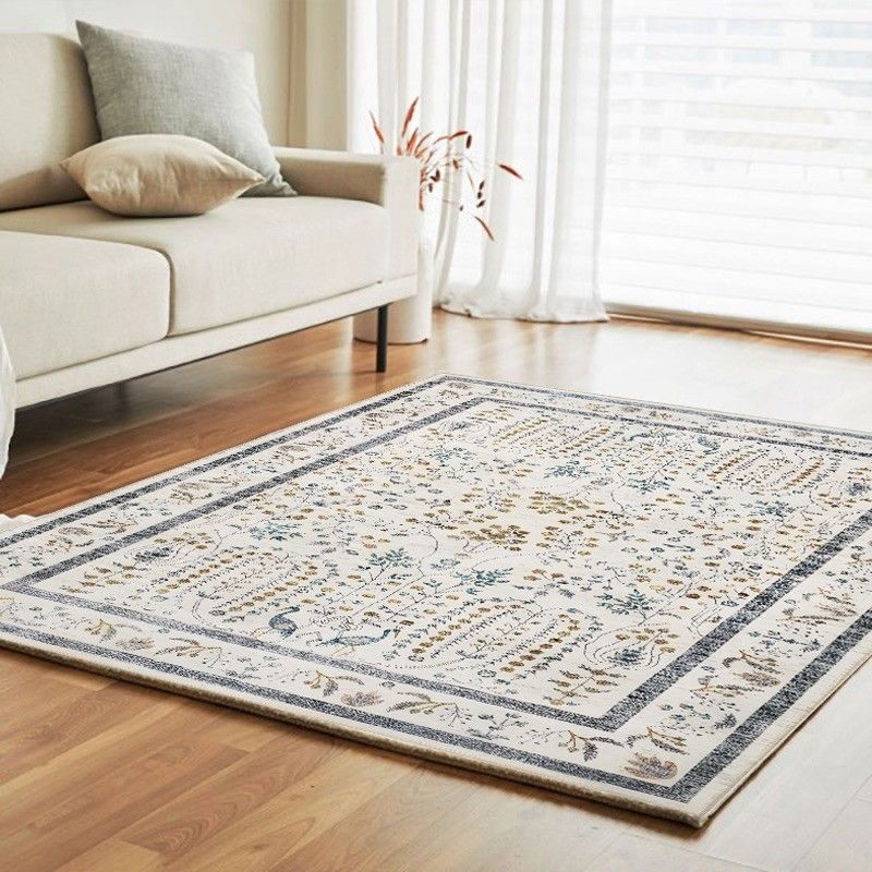 Accueil Résumé Le tapis de style ethnique turc est idéal pour le canapé de la chambre à coucher