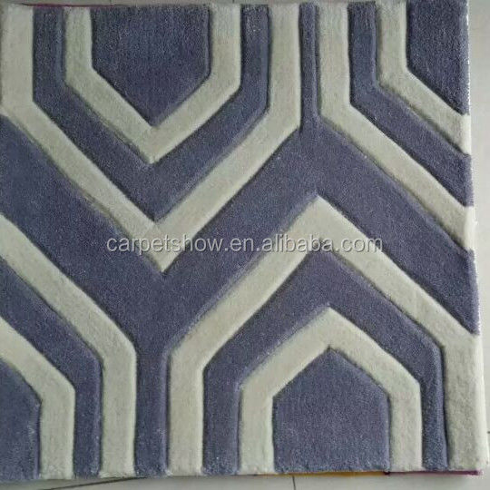 Tapis oriental en laine tuffée en boucle avec un design et une couleur personnalisables