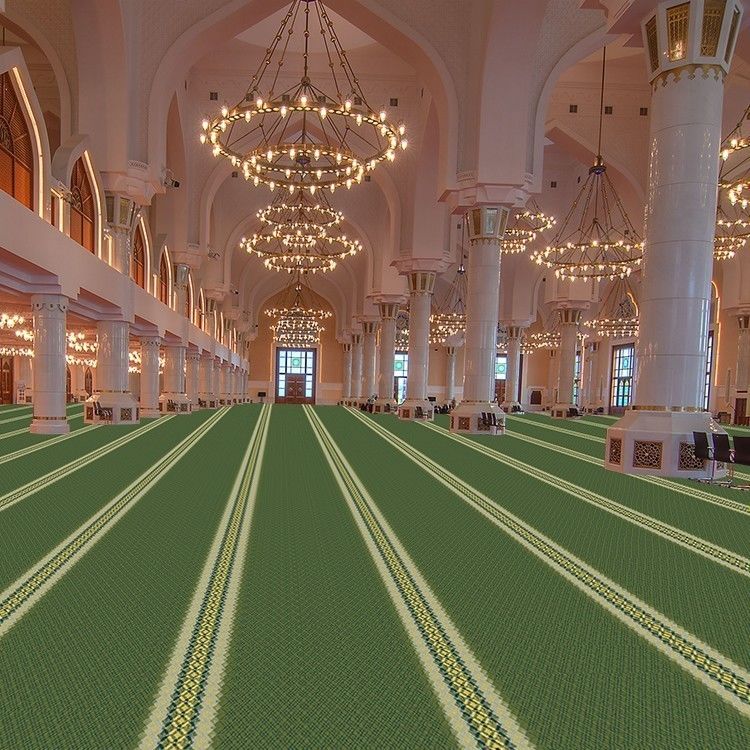 OEM ODM Oui 100% PP Impression personnalisée Tapis de mosquée pour salle de prière 550g/m2
