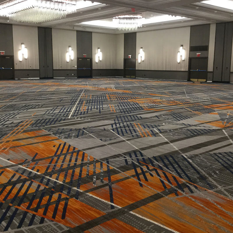 Tapis d'hôtel imprimé en nylon à pile moyenne pour couloirs personnalisés et revêtements de sol muraux