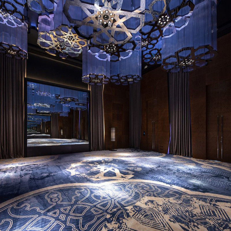 Tapis de soie en laine à la main pour les couloirs, décoration intérieure d'hôtel de luxe