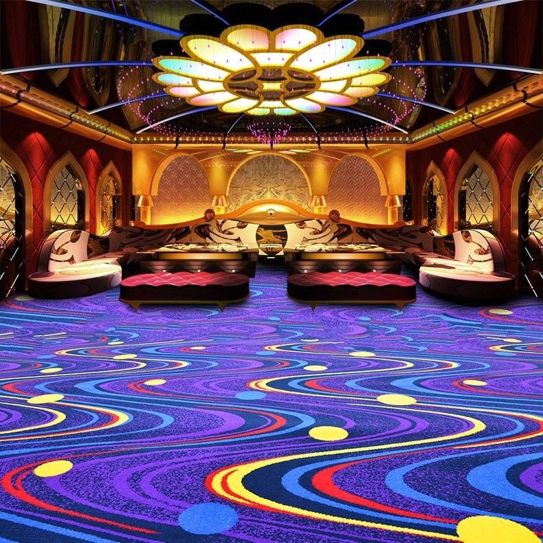 Tapis de salon classique tissé à la machine d'hôtel en couleurs personnalisées pour un hôtel de luxe