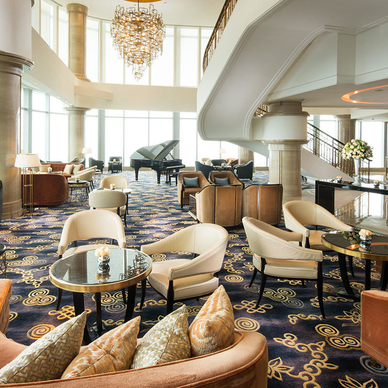 Modèle personnalisé en laine tissée en nylon Luxe Axminster Hotel Tapis de salle de bal pour voitures Prière