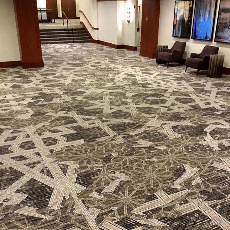 Tapis de moquette à dos de jute ou de PP pour salles de bal d'hôtels 5 étoiles