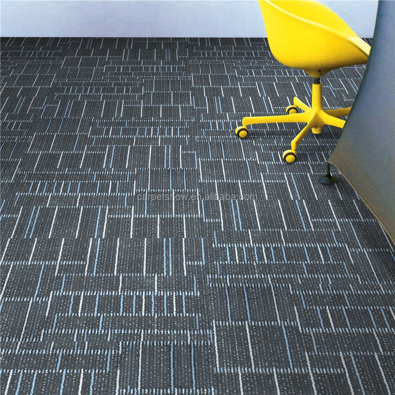 100% PP Stripe Design Office Carpet Tile BALANCE pour le secteur commercial de la Malaisie