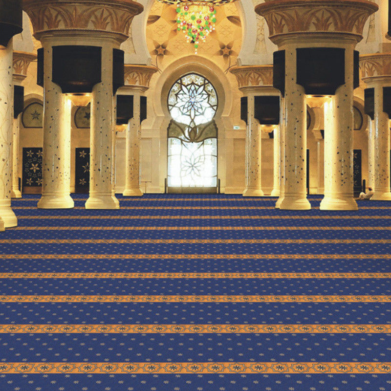 Modèles personnalisés Mosquée Prière Tapis coupé Piles Construction 4*25 M Rouleau Mosquée musulmane