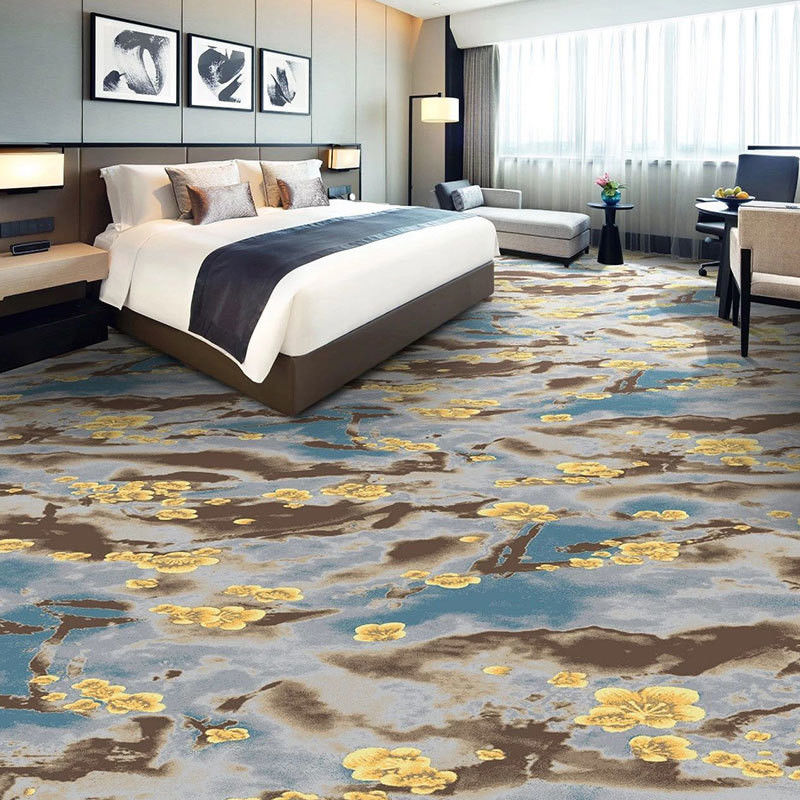 Tapis imprimé en nylon sur mesure pour hôtels salons entrées couloirs intérieurs